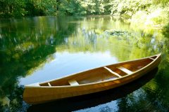 Handmade wooden canoe for sale