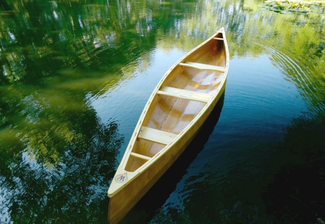 wooden canoe for sale 3 seats england