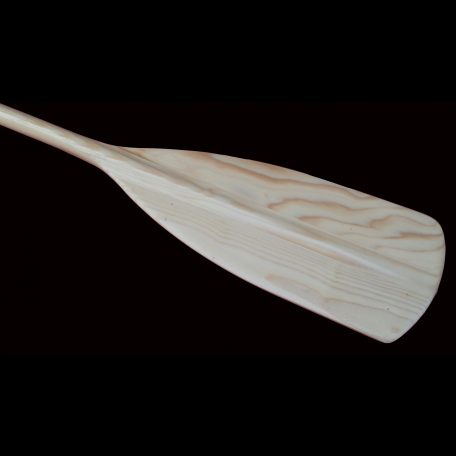 wooden canoe paddle pine